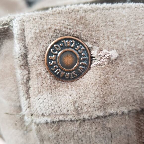 Vintage 1970s Velour 547 White Tab Levi's, size 30x35 (28x35) - Picture 6 of 13